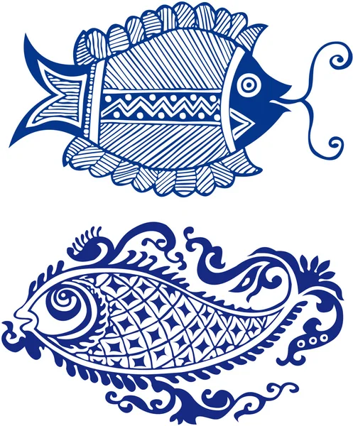 印度鱼设计 — 图库矢量图片