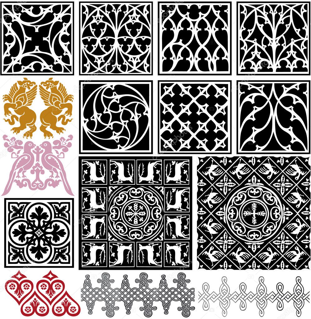 Medieval patterns pack