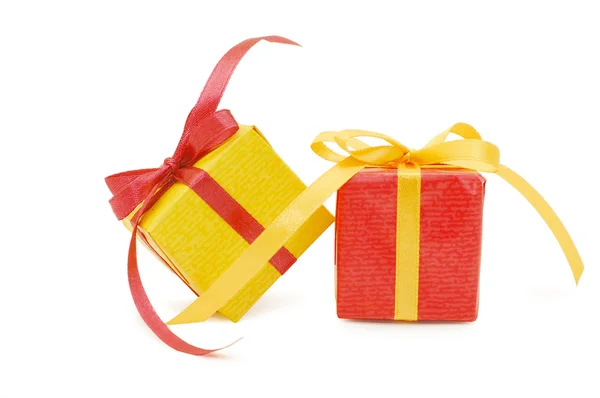 Boxes with gifts — Stock Photo, Image