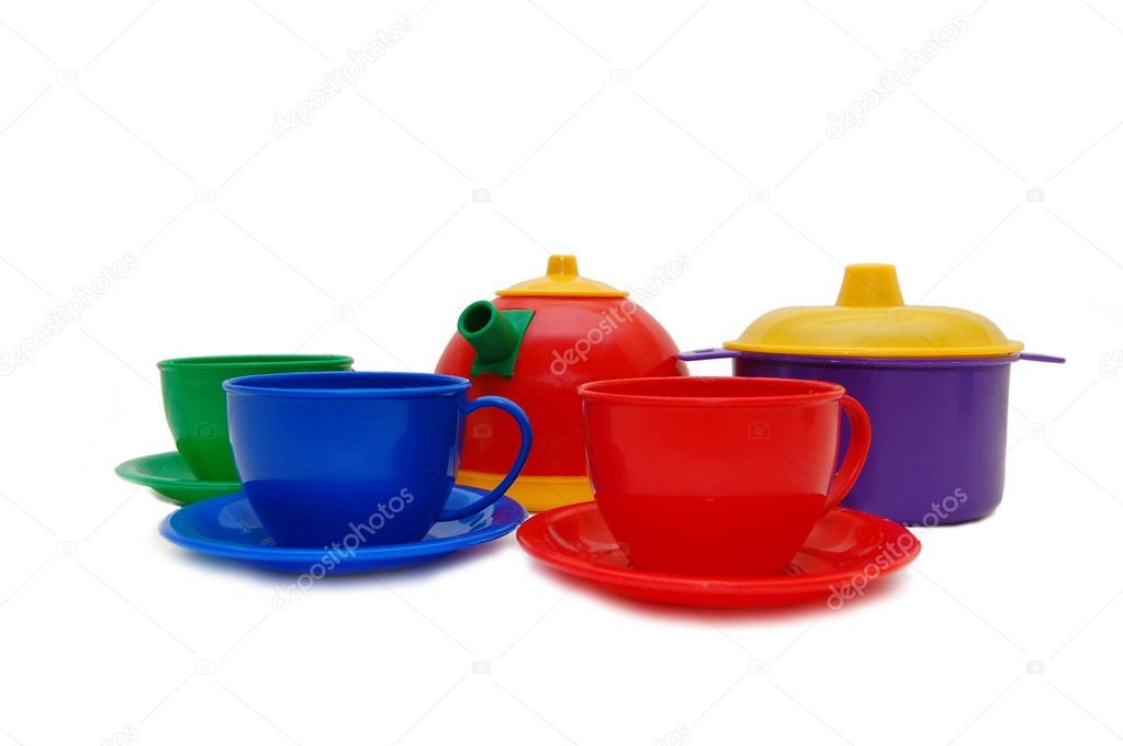 Set of children kitchen ware