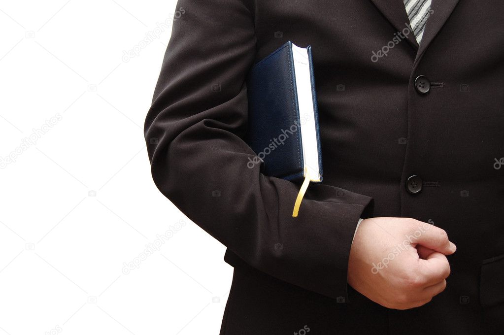 Businessman with Business book