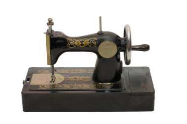 Old children sewing machine clipart