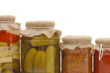 cam kavanoz konserve sebzeler