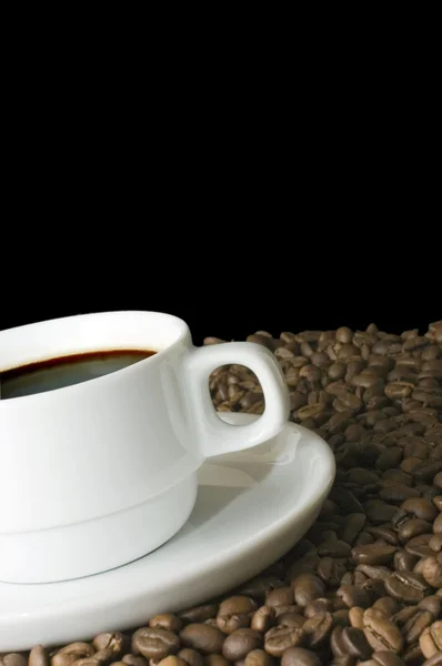 Кубок від кави на кавових зерен — стокове фото