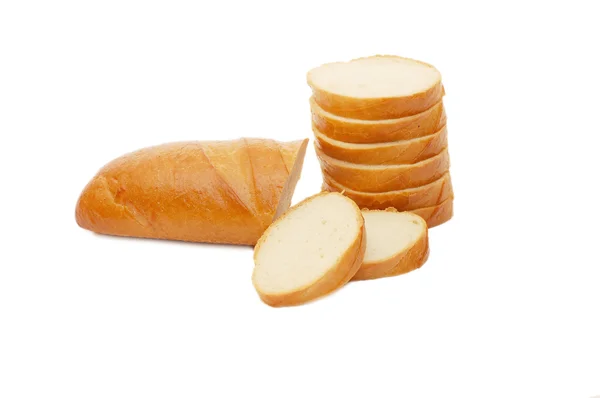 Pan blanco cortado — Foto de Stock