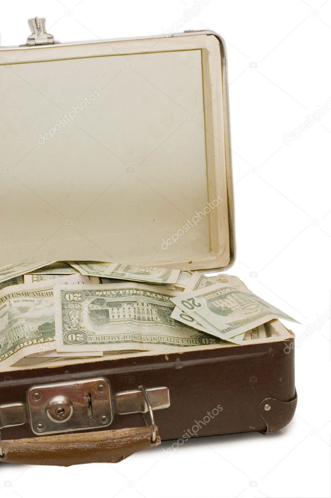 The old suitcase full of money