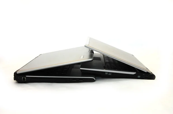 Zwei kombinierte Laptops — Stockfoto