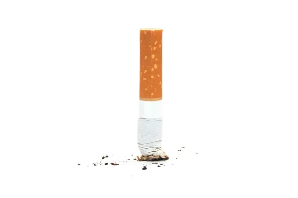 Сигаретний приклад на білому фоні — стокове фото