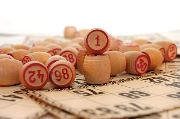 Barris de jogo em um lotto — Fotografia de Stock