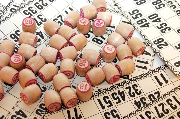 Hordókat a játék a lottó — Stock Fotó
