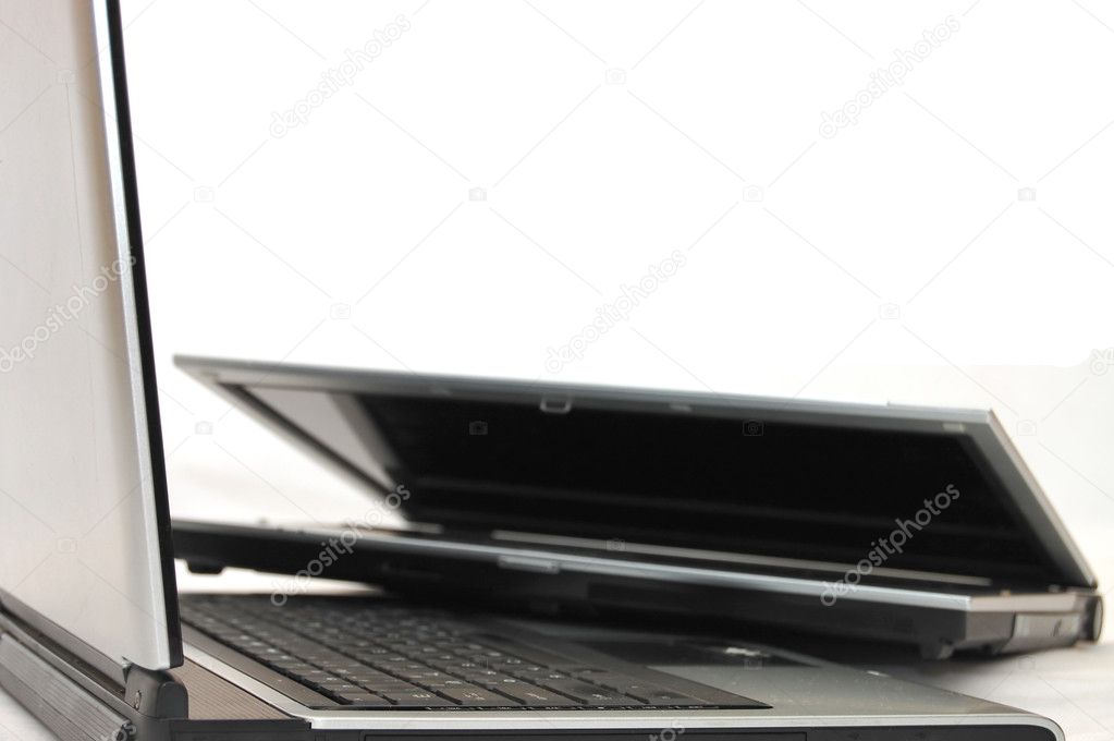 Two combined laptops