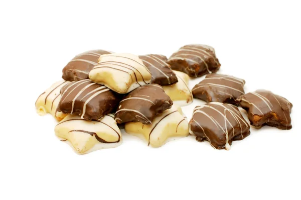 Cookies isolados em fundo branco — Fotografia de Stock