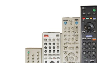 Remote control isolated on white clipart