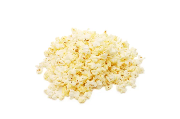 Very tasty popcorn isolated on white — Stock Photo, Image