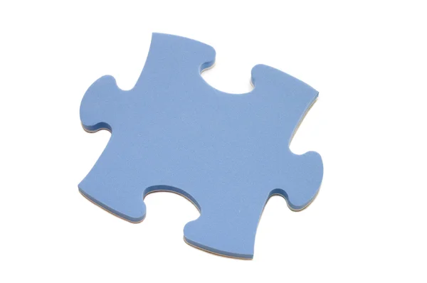 Segment van puzzel, geïsoleerd op wit — Stockfoto