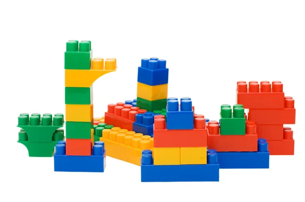 Plastic blocks for the designer — Stock Photo, Image
