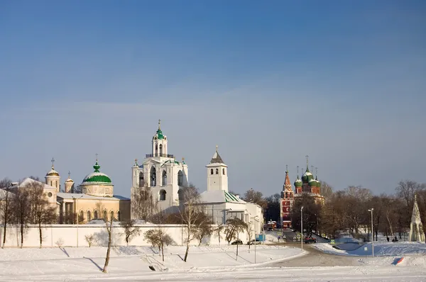Панорама ярославского кремля — стоковое фото