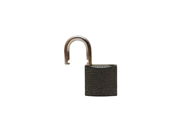 Opened lock isolated on white — Stock Photo, Image