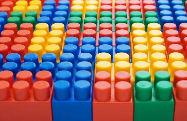 Blocs en plastique multicolores — Photo