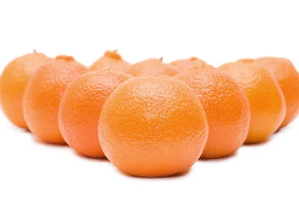 Friss mandarin elszigetelt fehér — Stock Fotó