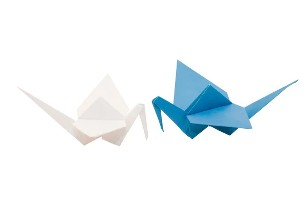 折り紙の鶴の分離 — ストック写真