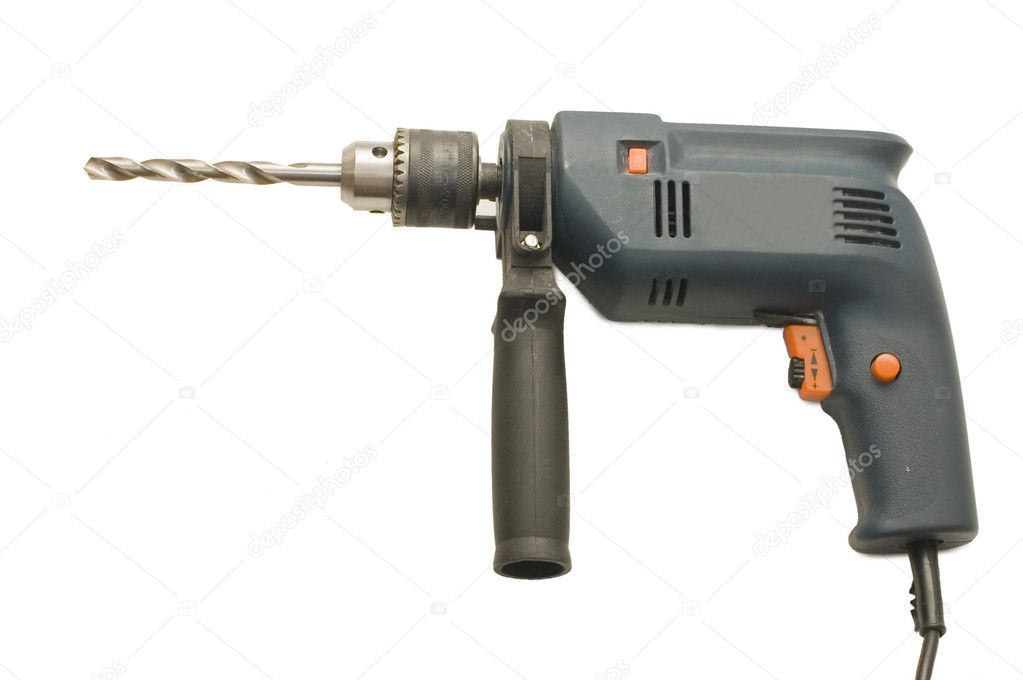 Drill isolated on a white background