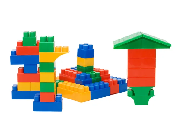 Elementos de plástico blocos para o designer — Fotografia de Stock