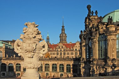 Gallery of old masters in Dresden clipart