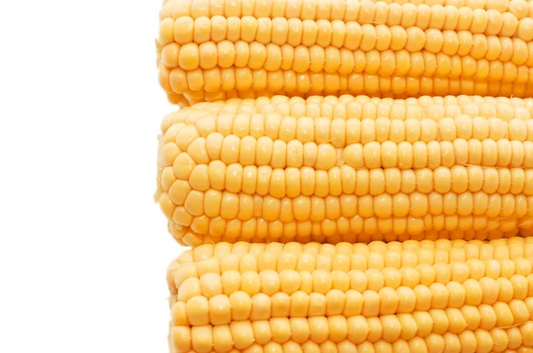 Tres espigas de maíz fresco —  Fotos de Stock
