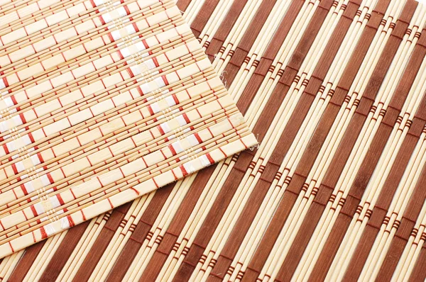 Крупный план бамбукового коврика — стоковое фото