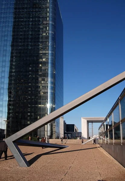 stock image Kind on skyscrapers in modern Paris