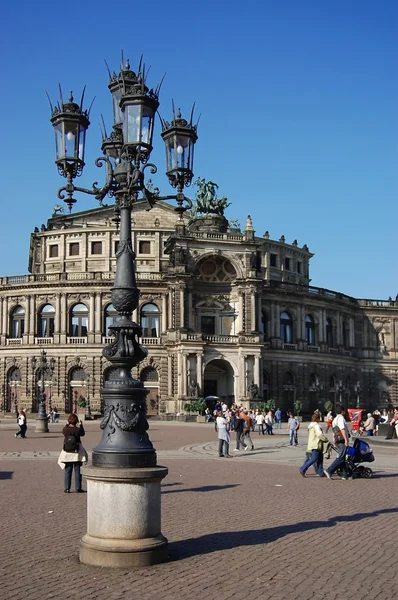 Kind on an opera of Dresden — Stock Photo, Image