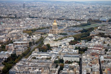 France, Paris: nice aerial city view clipart