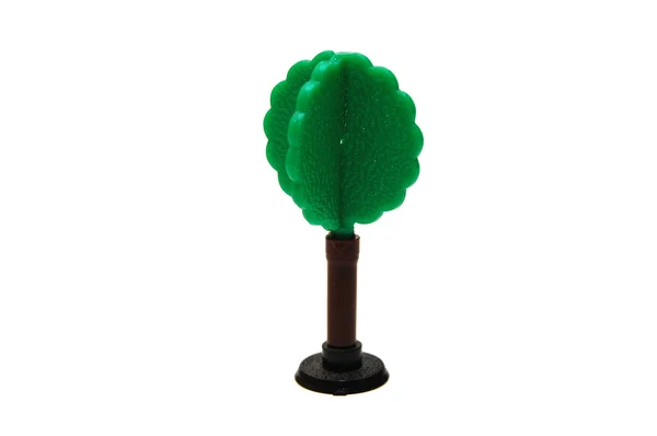 Miniature Plastic Tree on White — Stock Photo, Image