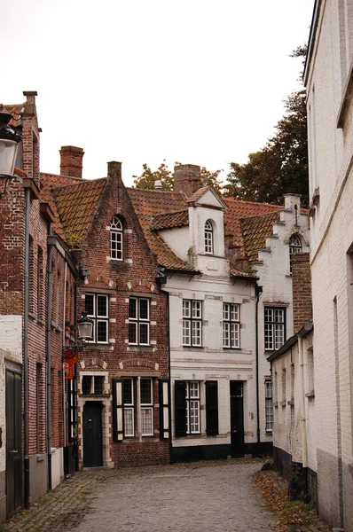 Very old small streets of Brugge — Stock Photo, Image