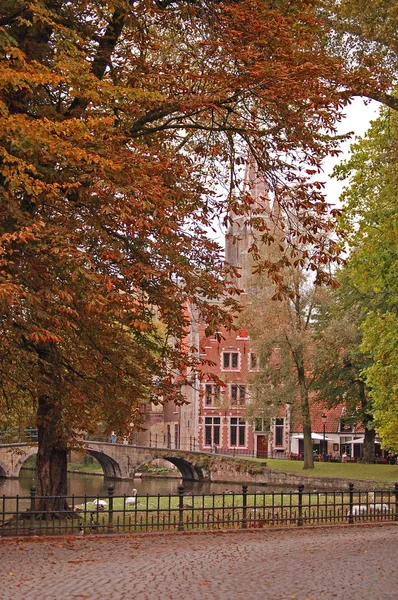 Outono em Brugge — Fotografia de Stock
