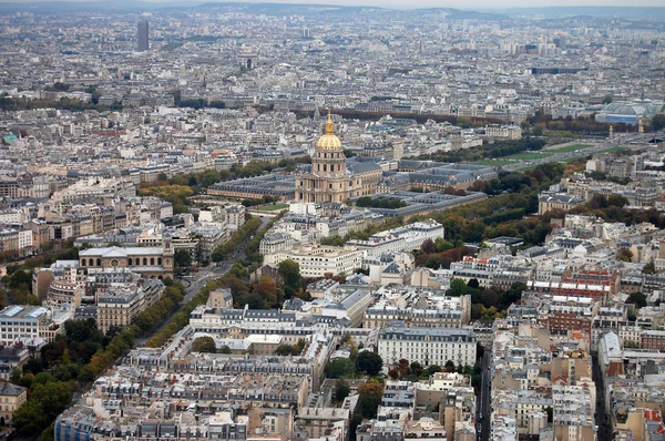 Francja, Paryż: widok na ładne miasto antenowe — Zdjęcie stockowe