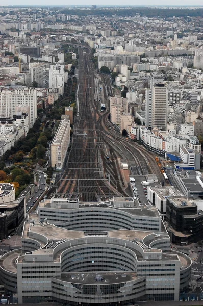 Bonita vista aérea de la ciudad de montparnasse — Foto de Stock