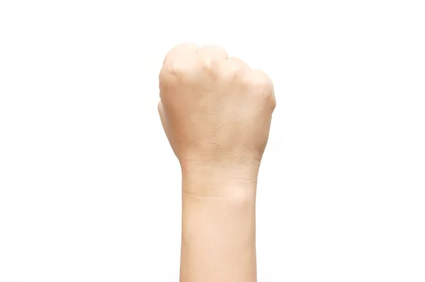 Mão das mulheres mostrar o número zero — Fotografia de Stock