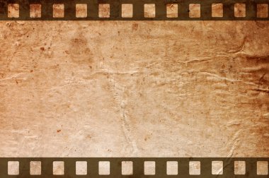 Retro grunge background with film strips clipart