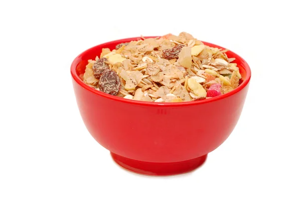 Muesli In A Cup With White Background — Stock Photo, Image