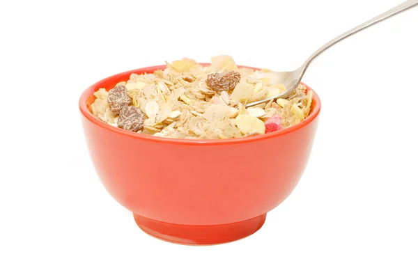 Muesli In A Cup With White Background — Stock Photo, Image