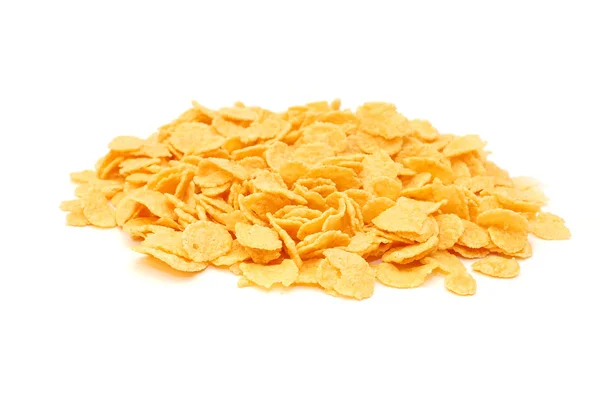 Flake corn group isolated on white — Stock Photo, Image