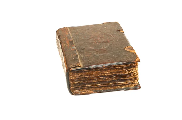 하얀 배경에만 있는 오래 된 책 — 스톡 사진