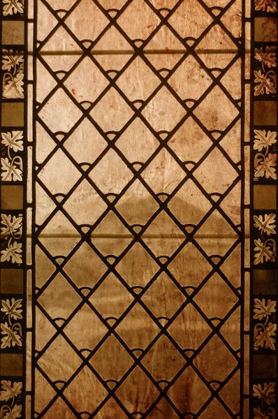 빈티지 스테인드글라스 창-오래 된 배경 — 스톡 사진