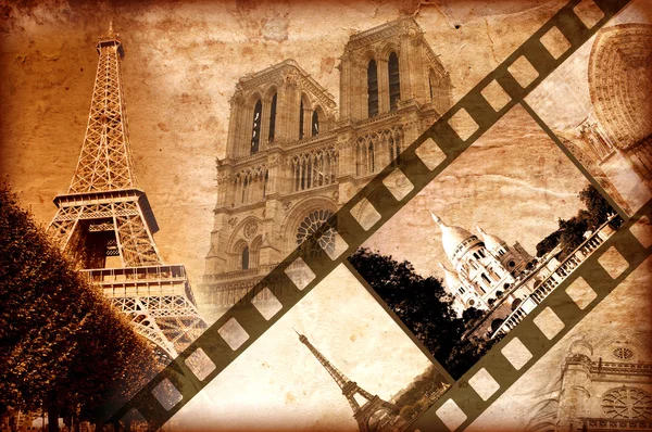 Αναμνήσεις για το Παρίσι - vintage στυλ — Φωτογραφία Αρχείου