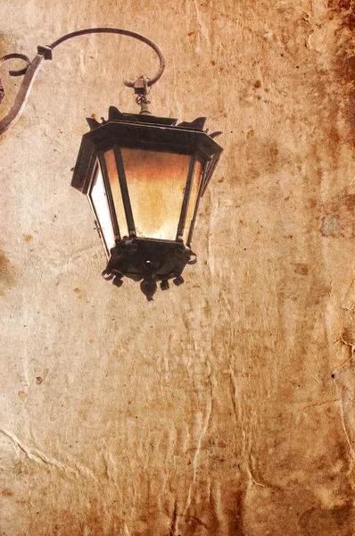 Stara latarnia na tle styl vintage — Zdjęcie stockowe