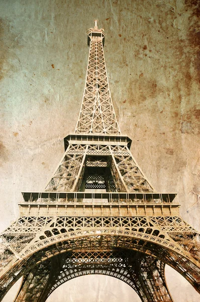Эйфелева башня - изображение в стиле ретро — стоковое фото