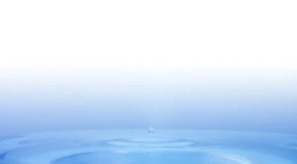 La gota redonda transparente de agua — Foto de Stock