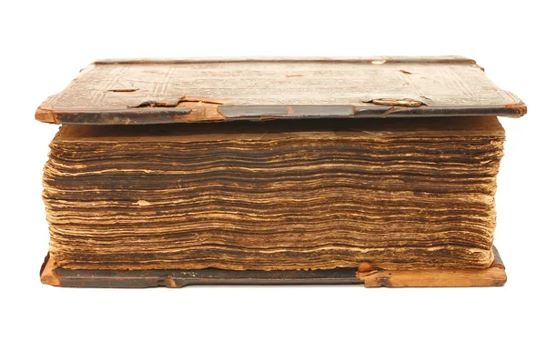 Livro antigo isolado no fundo branco — Fotografia de Stock
